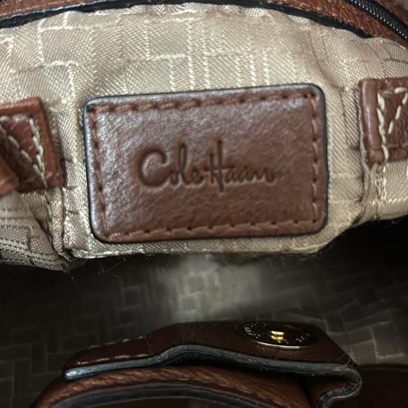 Cole Haan Leather Drawstring Shoulder Bag EUC - Picture 15 of 16